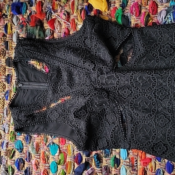 NWT ANTHROPOLOGIE BLACK DRESS Lace.NEW WITH TAGS - Picture 11 of 15
